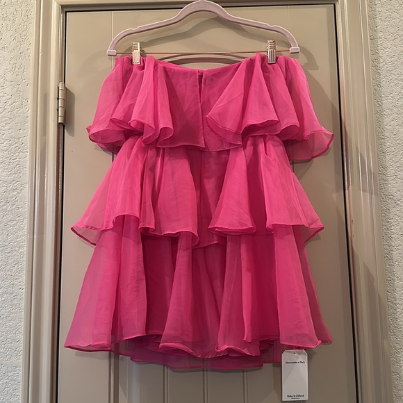NWT Ruffle Mini Dress - Picture 3 of 4
